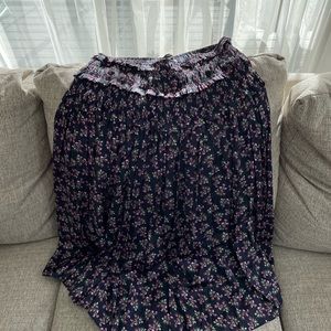 JCrew Midi Floral Skirt